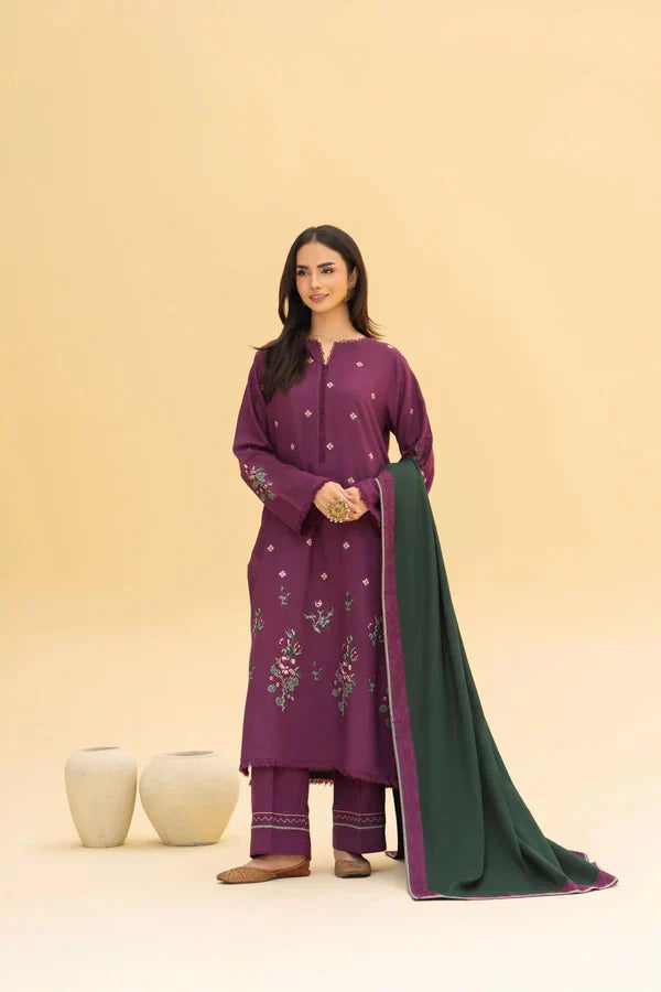 KAIRA SHAWL 3PC - Desi Rang