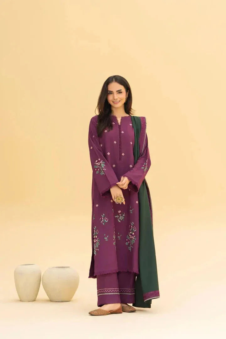 KAIRA SHAWL 3PC - Desi Rang