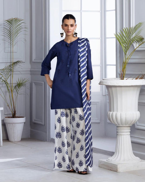 BLUE BLOOM 3PC - Desi Rang