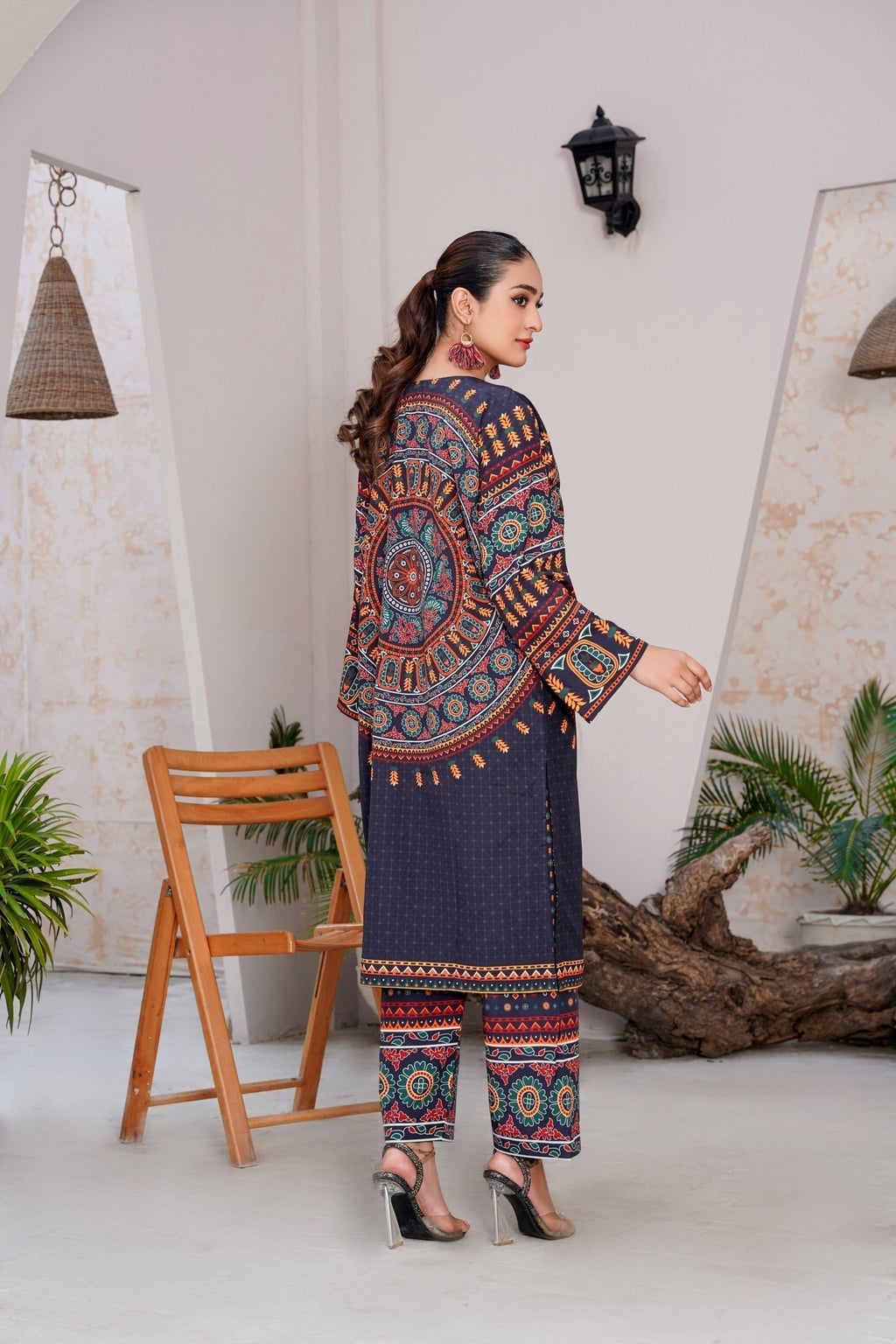 SILK DIGITAL MIRROR 2Pcs - Desi Rang