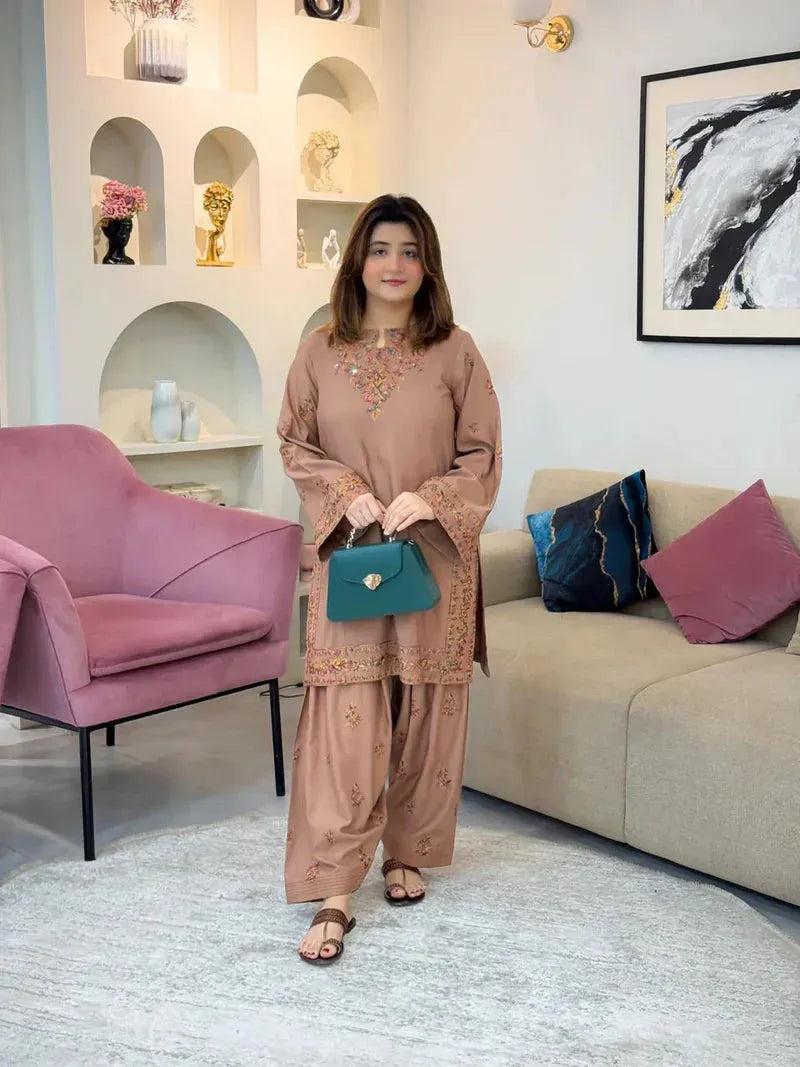 FEFA 2PC ( FARSHI SHALWAR ) - Desi Rang