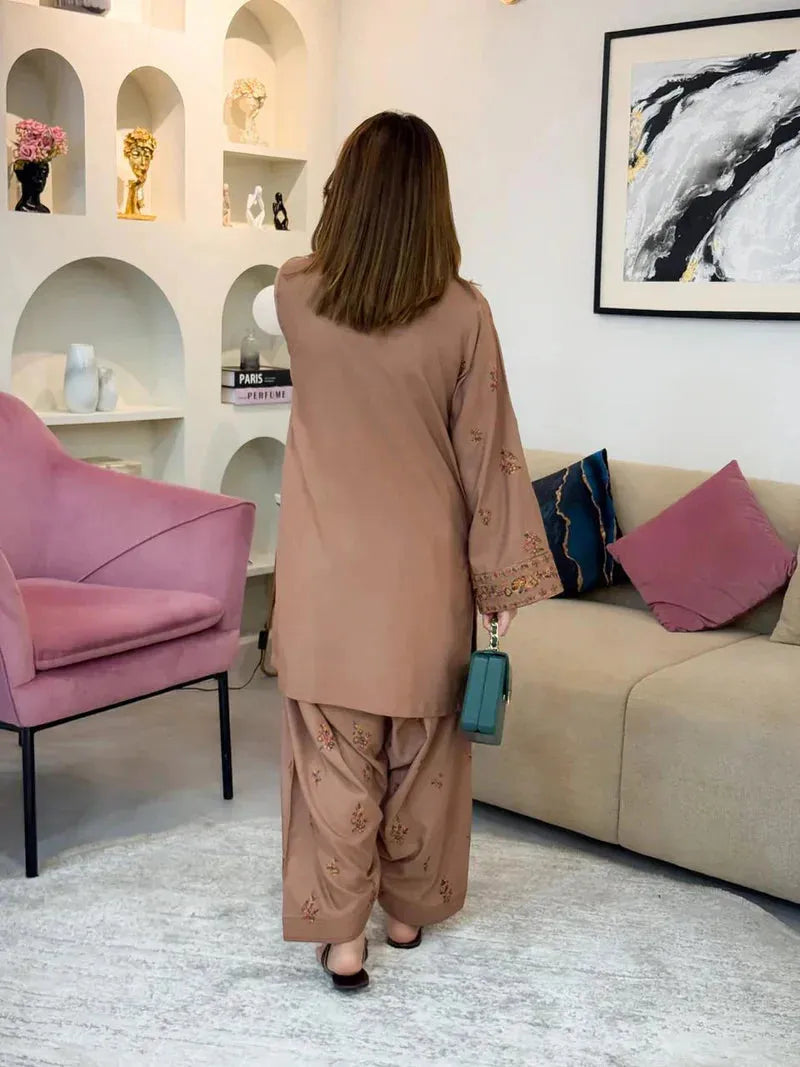 FEFA 2PC ( FARSHI SHALWAR ) - Desi Rang