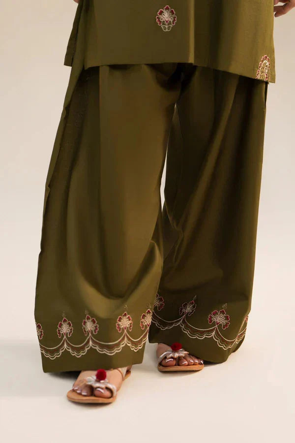 MEHNDI POCKET SET (FARSHI SHALWAR ) - Desi Rang