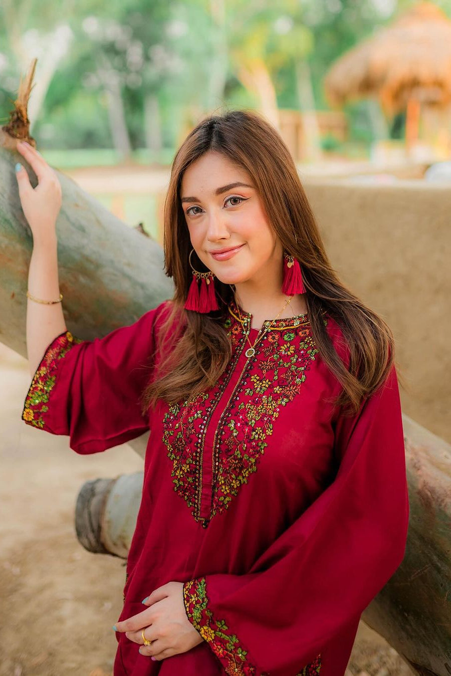 Pocket Sequence Embroidery 2pcs - Desi Rang