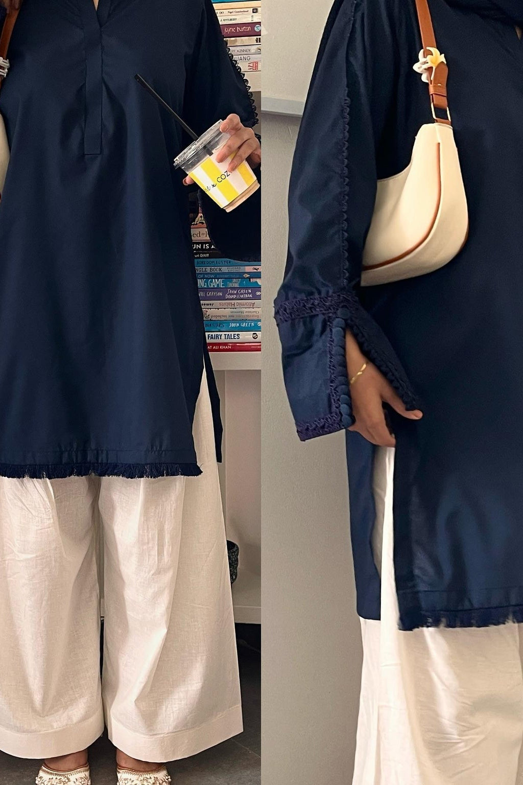 NOVA BLUE CORD SET - Desi Rang