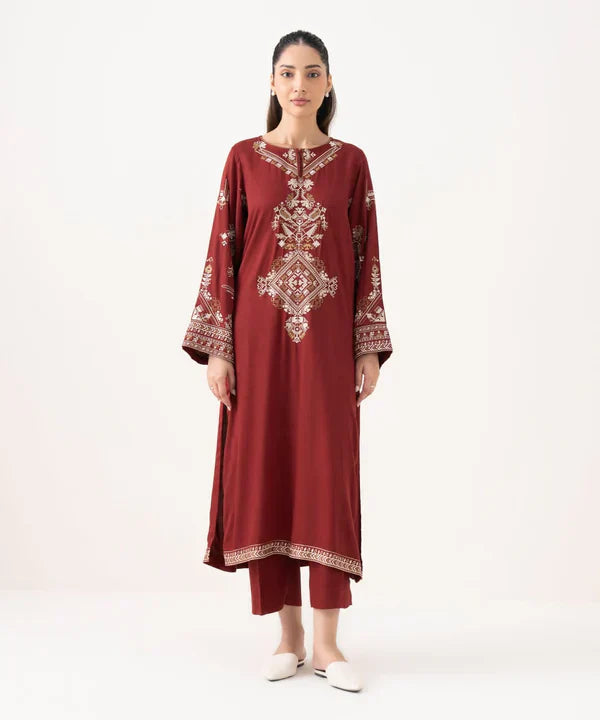 SAPHAIR SHAWL 3PC - Desi Rang