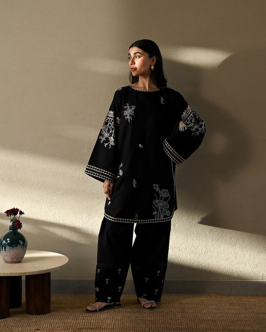 EID SPECIAL ZAIB LAWN LUXURY FARSHI SET - Desi Rang