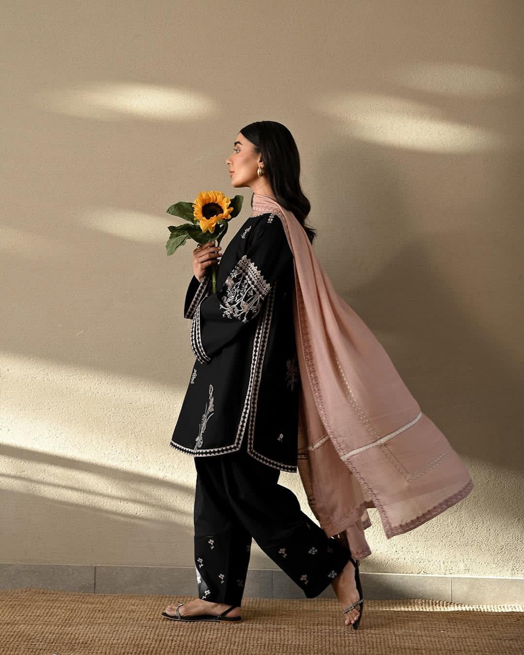EID SPECIAL ZAIB LAWN LUXURY FARSHI SET - Desi Rang